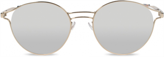 Transitions Style Mirrors silver lenses in a gold, wire, metal frame